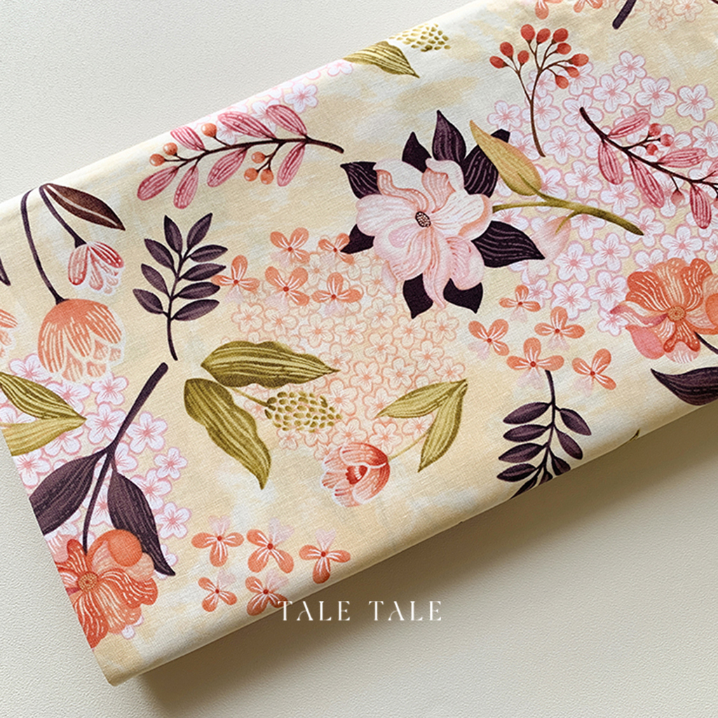 美國品牌棉布-峽谷之花-米黃-6767-33-$200半碼-1