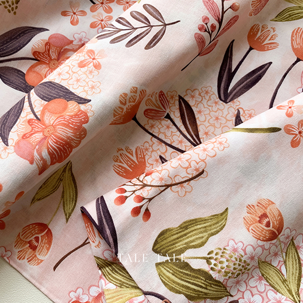 美國品牌棉布-峽谷之花-腮紅粉-6767-22-$200半碼-2