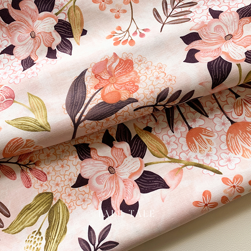美國品牌棉布-峽谷之花-腮紅粉-6767-22-$200半碼-3