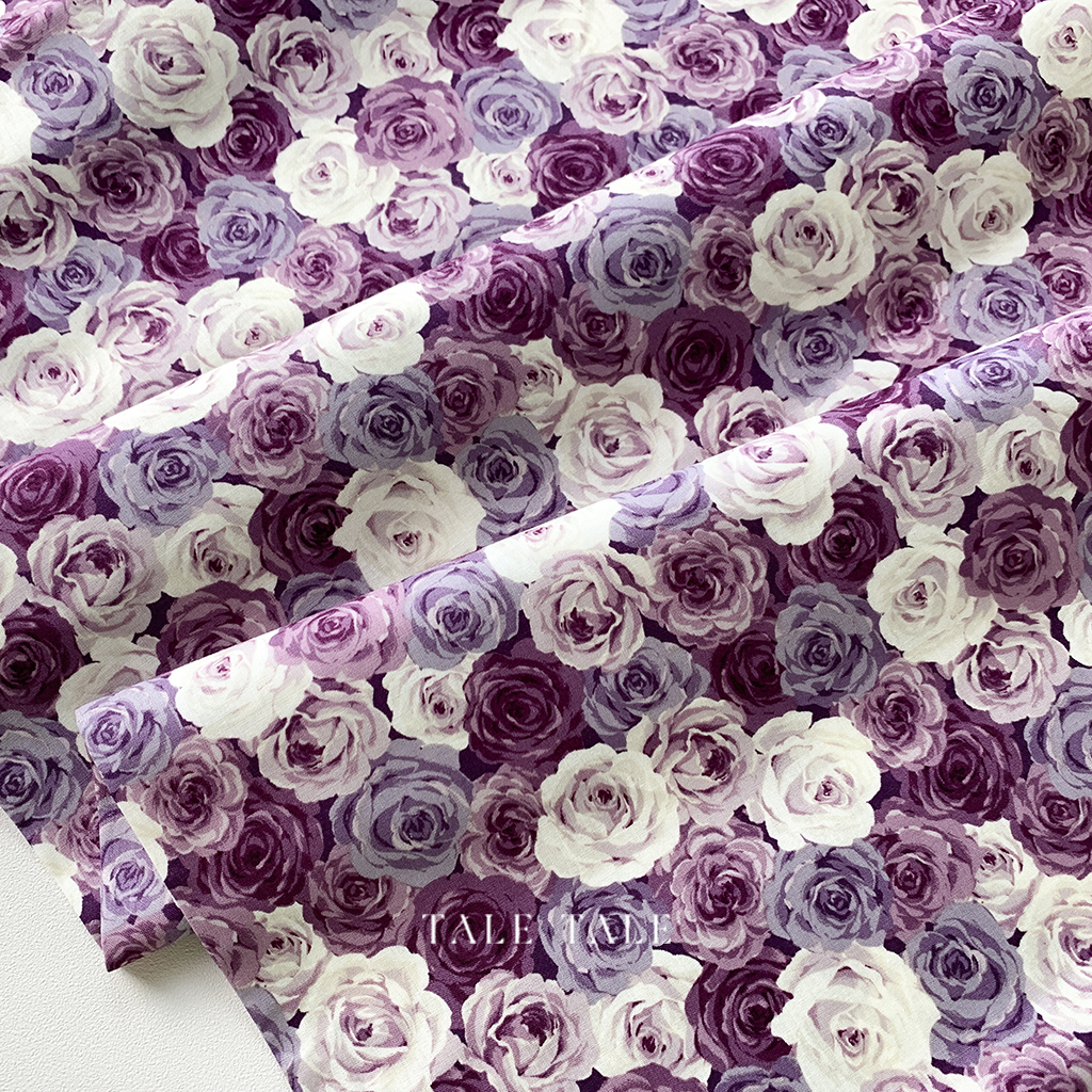 日本品牌棉布-薔薇之戀-紫-73-88000-1D-$240碼-2