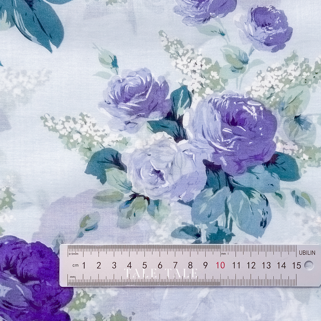 日本品牌擬麻布-熹微之花-淺藍-394010-B-$230半碼-2