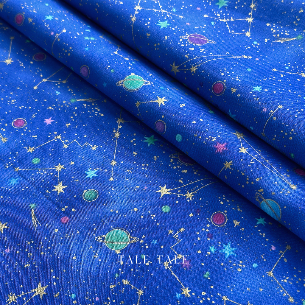 美國品牌燙金布-星座物語-COSMOS-CM2545-BLUE-$195半碼-5