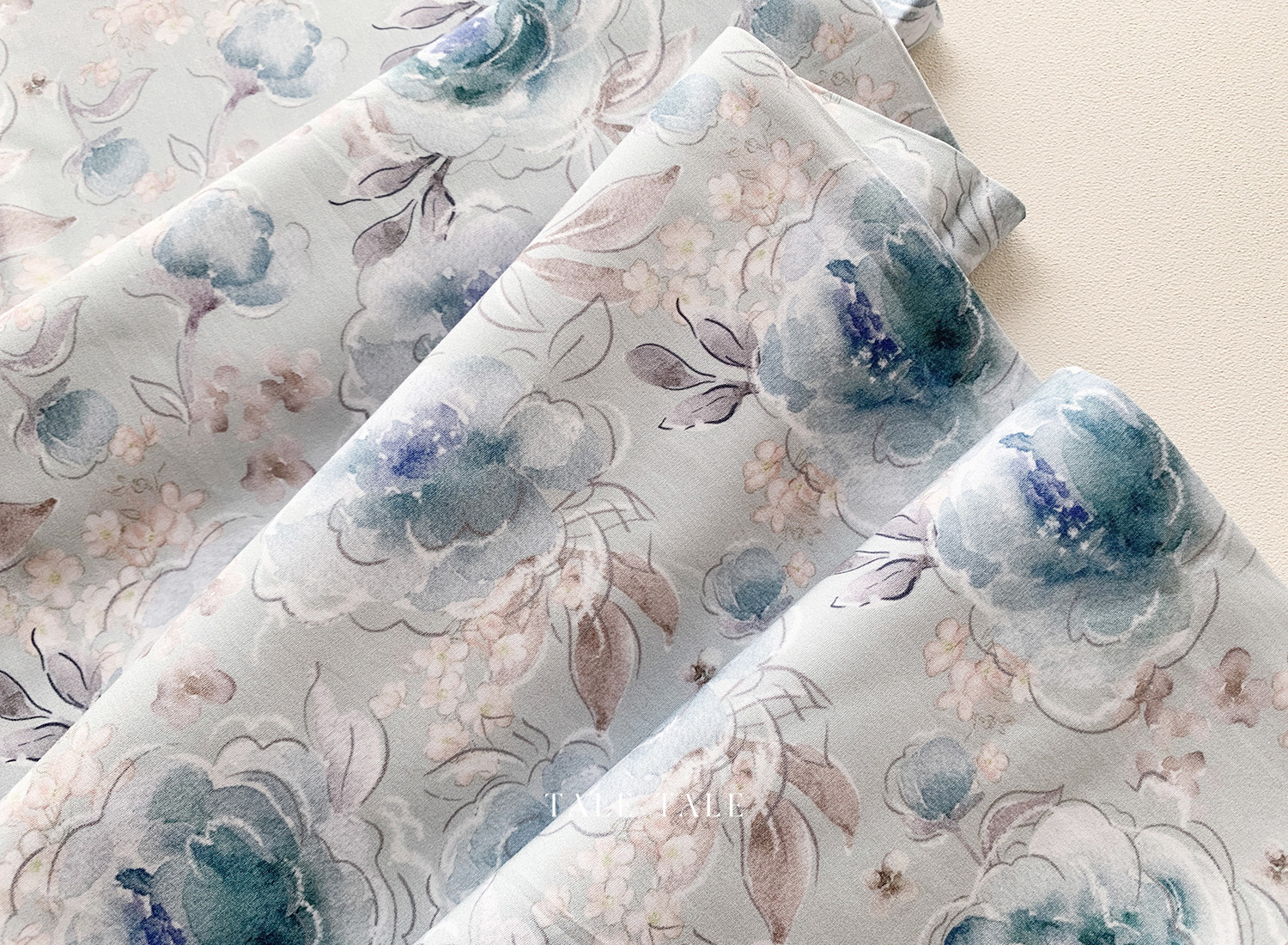 小蒔寓棉布-杏雨戲春-澗泉清歡 SRS1003 $270半碼-5