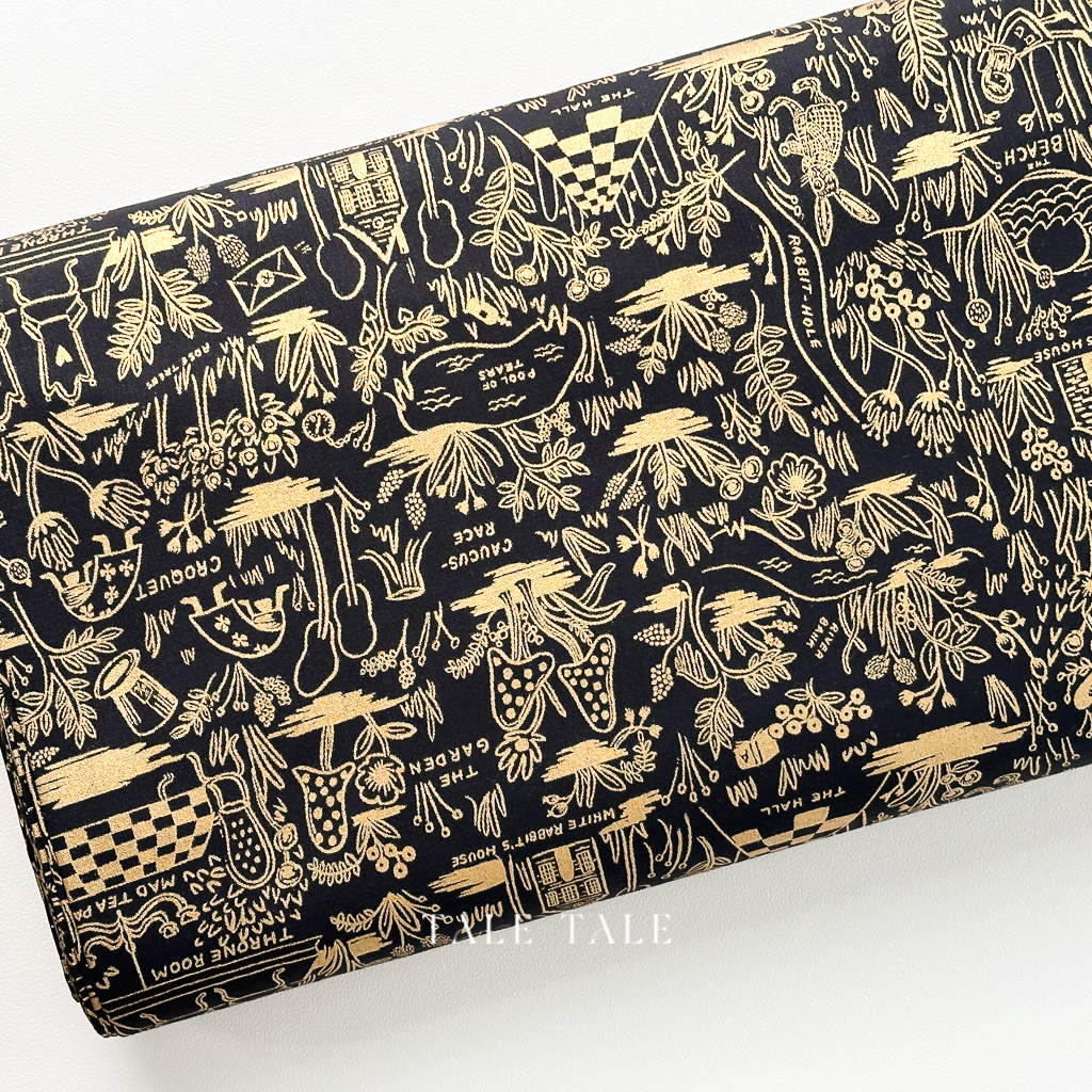 美國品牌燙金布-魔法森林-014-AB8017-002-$215半碼-1