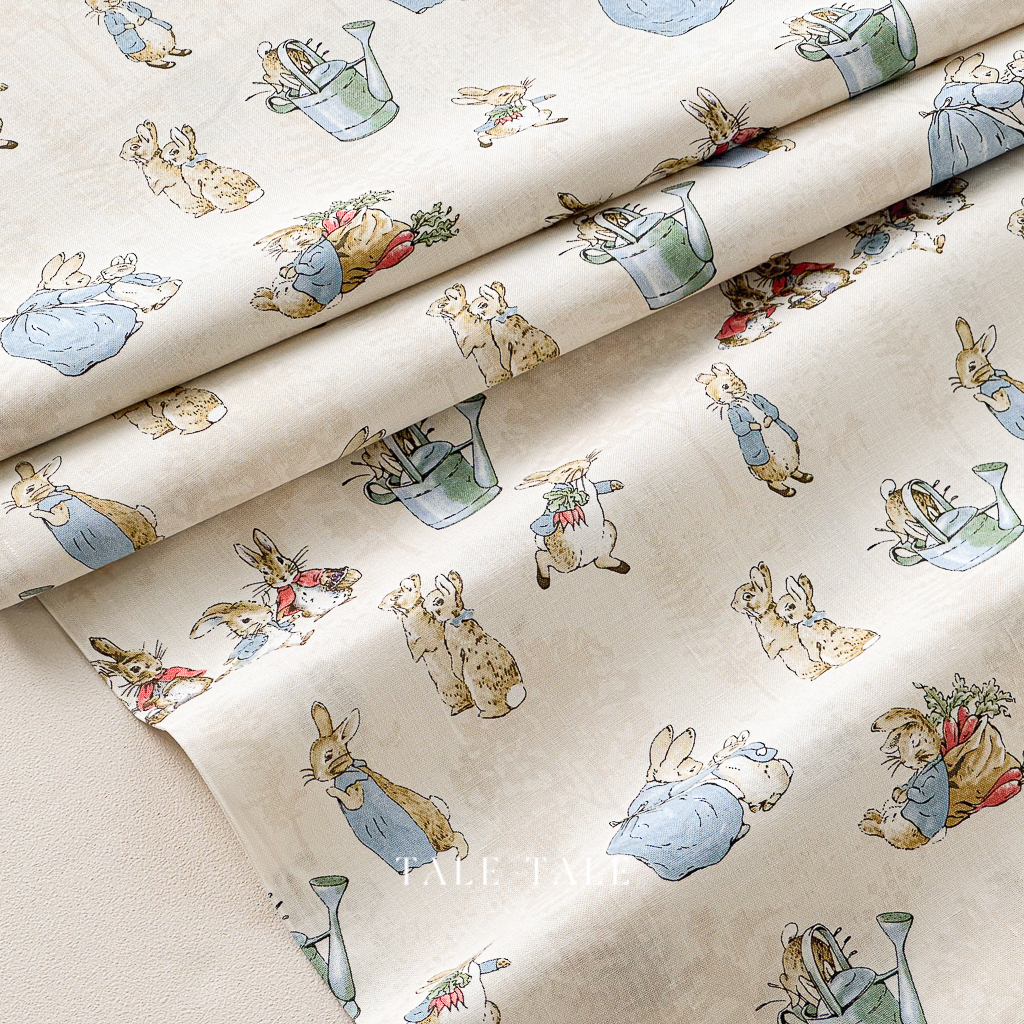 美國品牌版權布-彼得兔的故事-米-C14700-CREAM-$225半碼-6