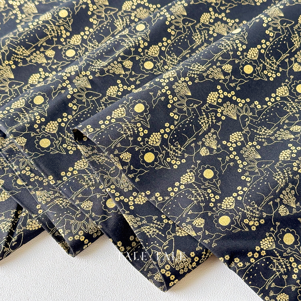 美國品牌燙金布-野鹿幻境-48313-34M-$215半碼-2