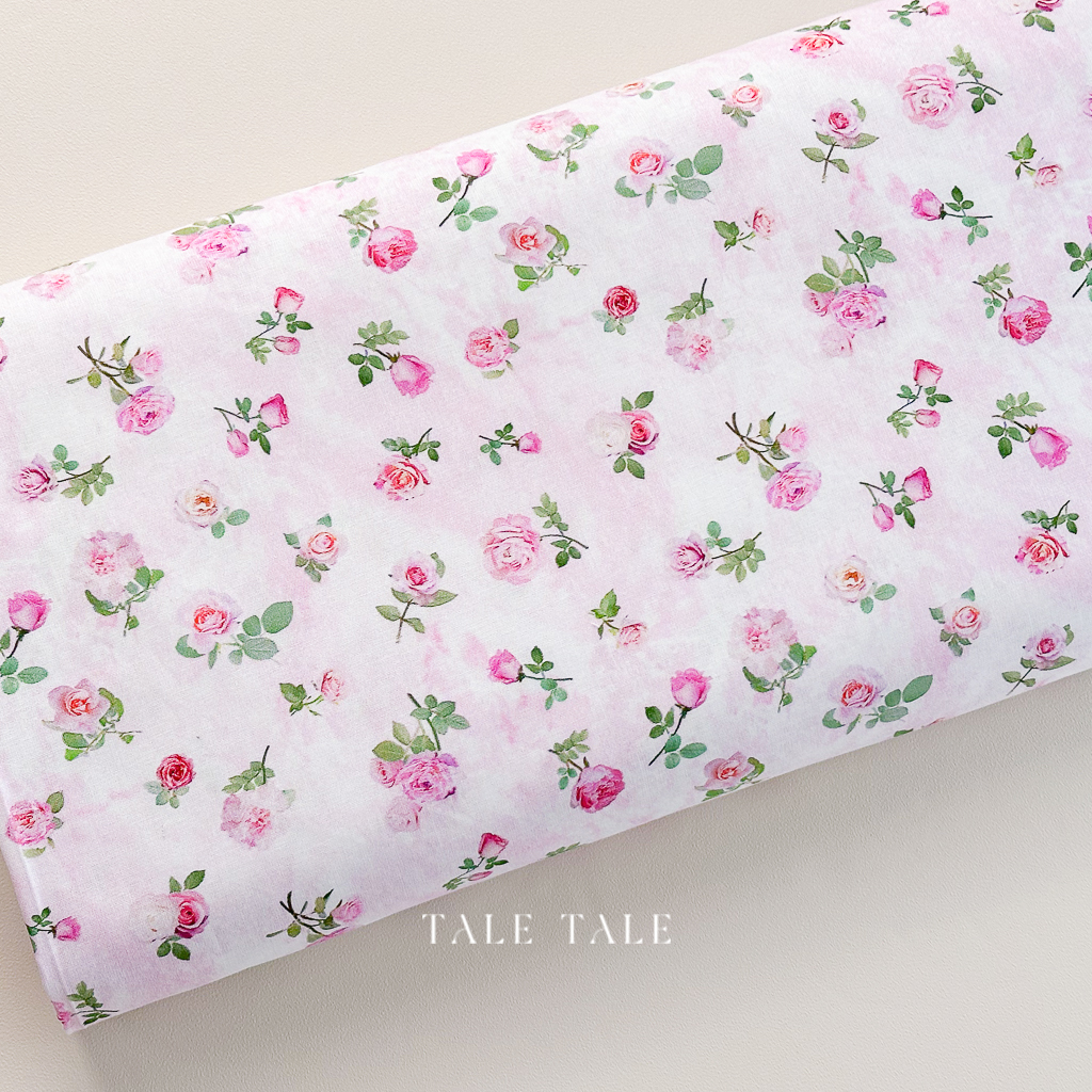 美國品牌棉布-玫香-粉-ROSE-CD3145-PINK-$195半碼-1