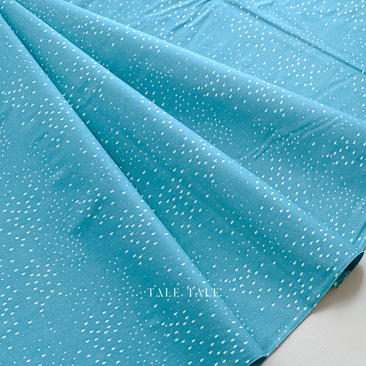 美國品牌棉布-雨點繁星-藍綠-120-24591-$205半碼-6