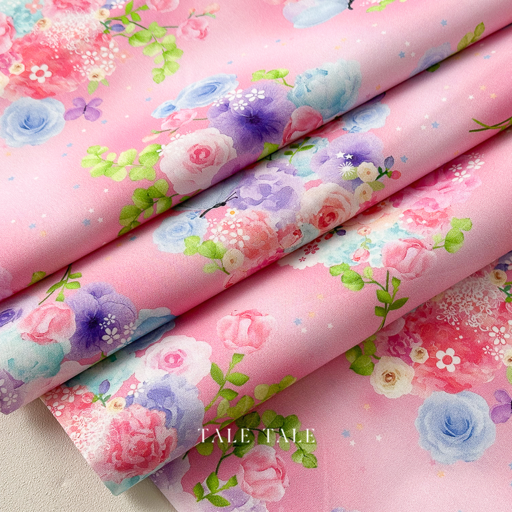 美國品牌棉布-夢幻新娘花-粉-DDC10521-PETA-$215半碼-4