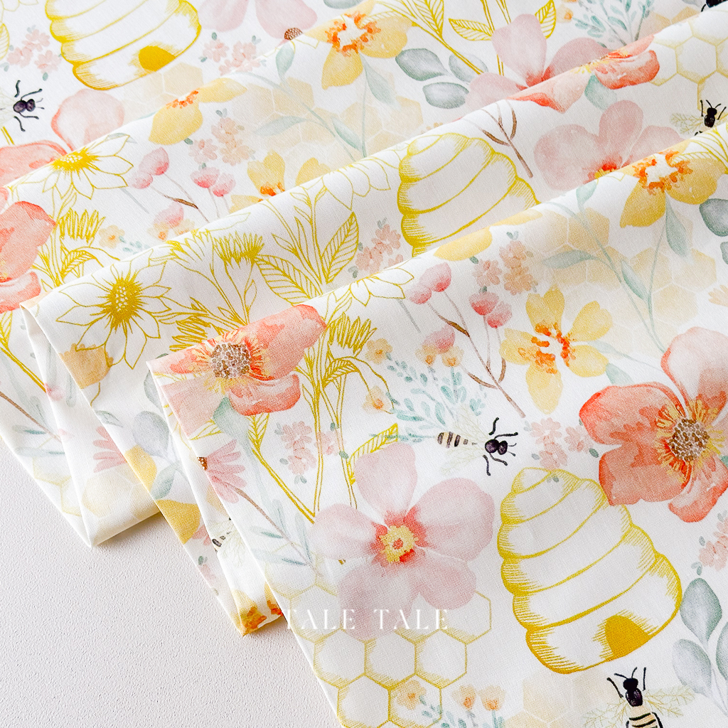 美國品牌棉布-甜蜜之家-CD3041-CREAM-$195半碼-3
