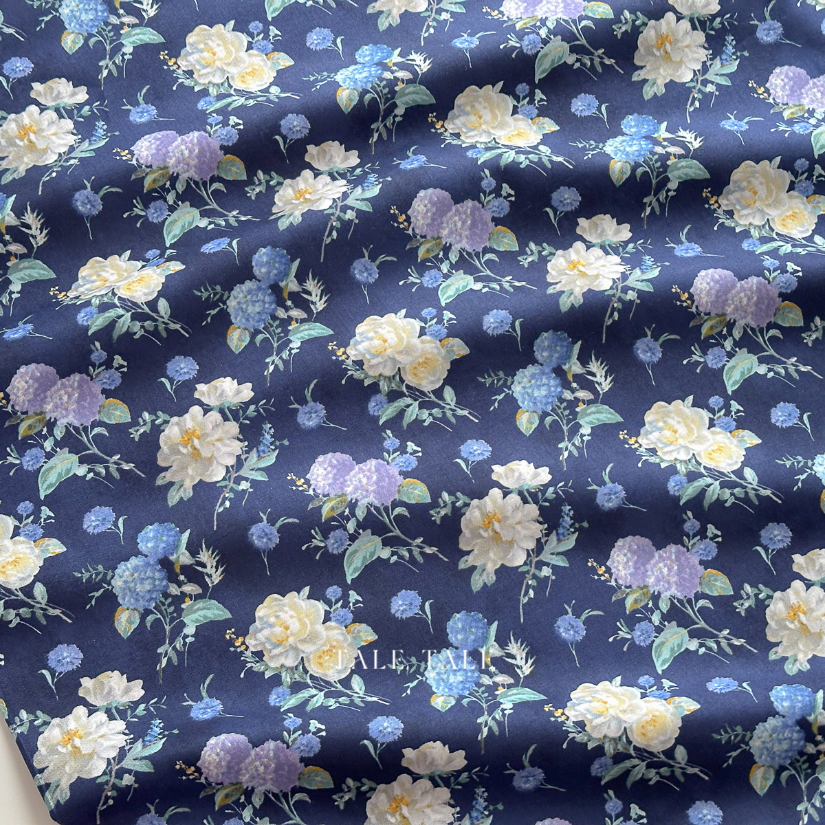 美國品牌棉布-晨露花想-深藍-89274-446-$210半碼-3