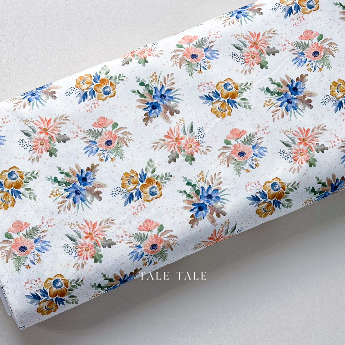 美國品牌棉布-點點綴花-象牙白-54175-1-$195半碼-7