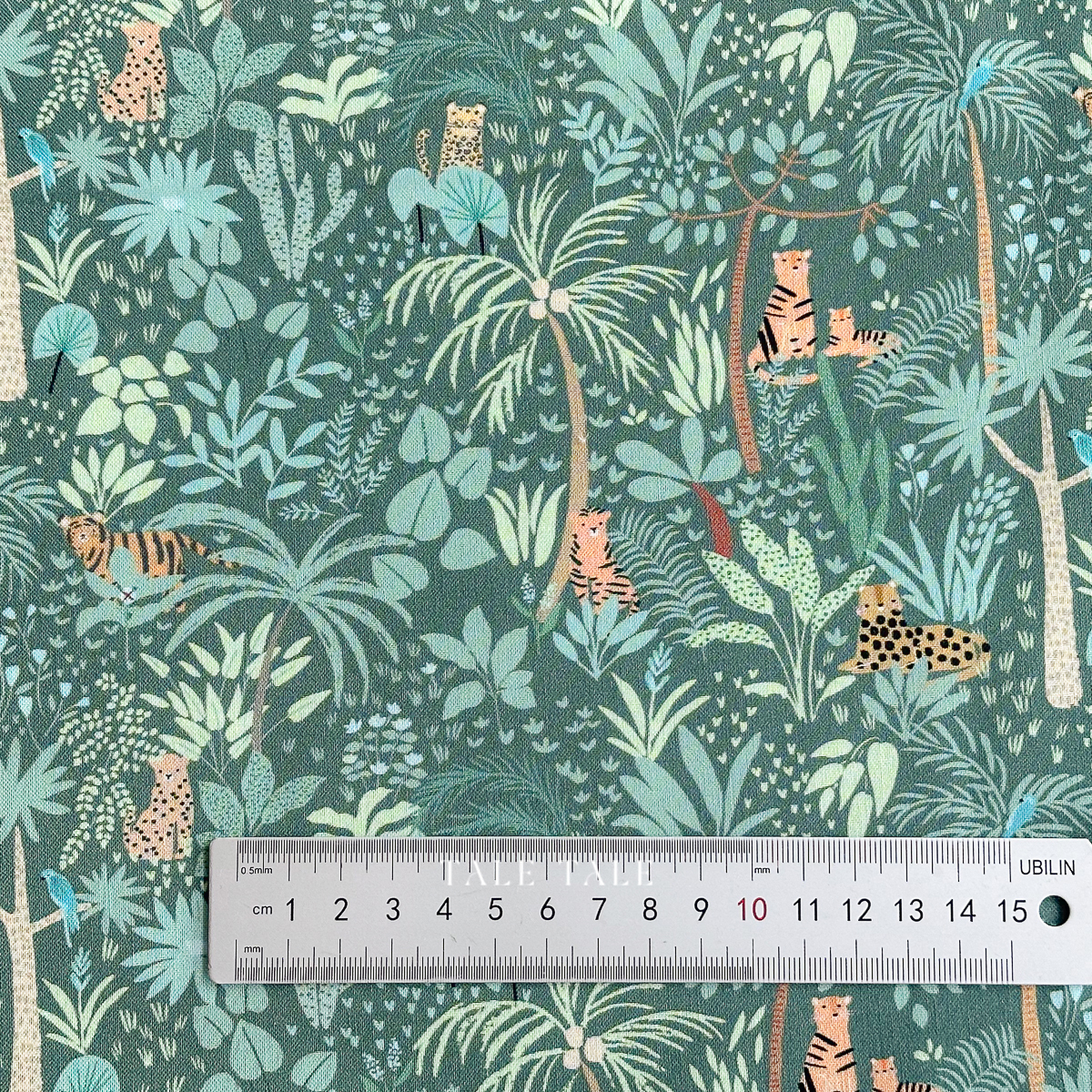 美國品牌棉布-大貓躲貓貓-ST-D2931PINE-$210半碼-1