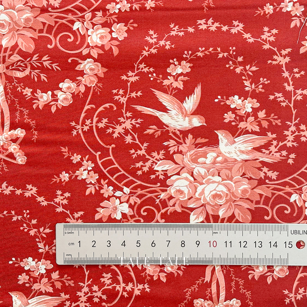 澳洲品牌棉布-古典敘事詩-紅-DV6490-$310半米-2