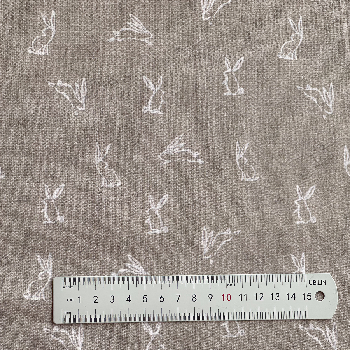 美國品牌棉布-跳躍小兔-布朗尼粉-STELLA-DCJ3009-BROWNIE-$210半碼-3