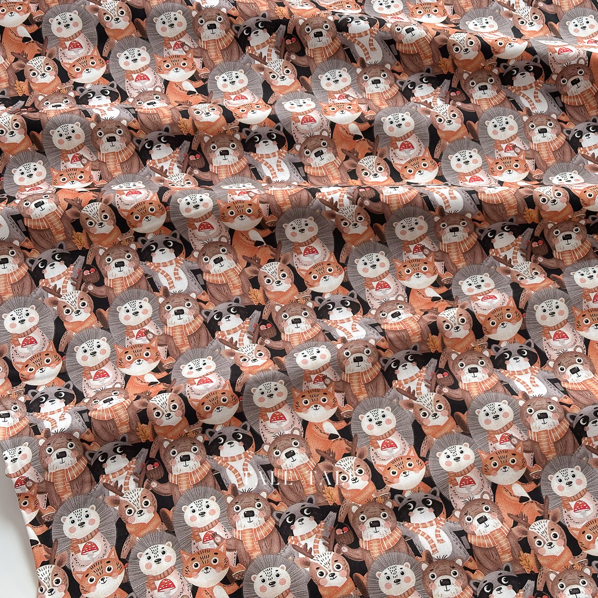 美國品牌棉布-萌系圍巾小動物-3484-93-$210半碼-2