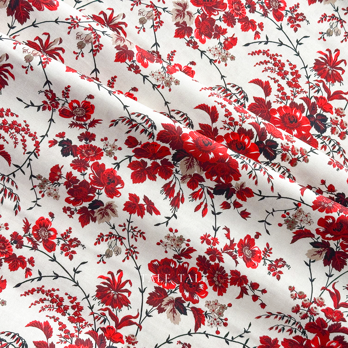 美國品牌棉布-冬之緋紅-奶油-54149-1-$195半碼-9