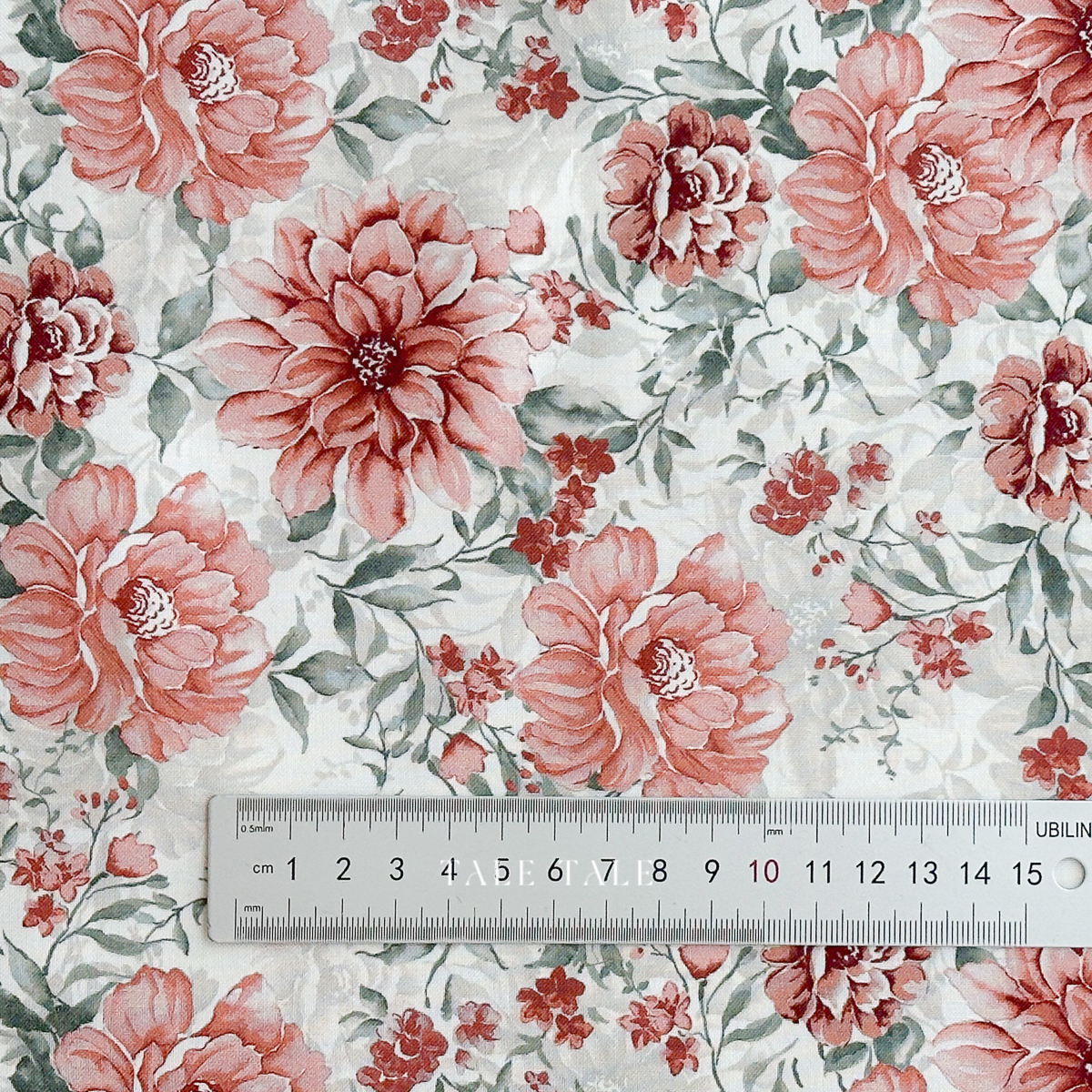 美國品牌棉布-漫步花海-米白-C15230-CREAM-$200半碼-6