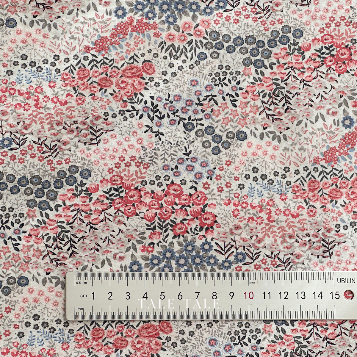 美國品牌棉布-小花丘-灰粉混色-Y4309-55-$210半碼-3