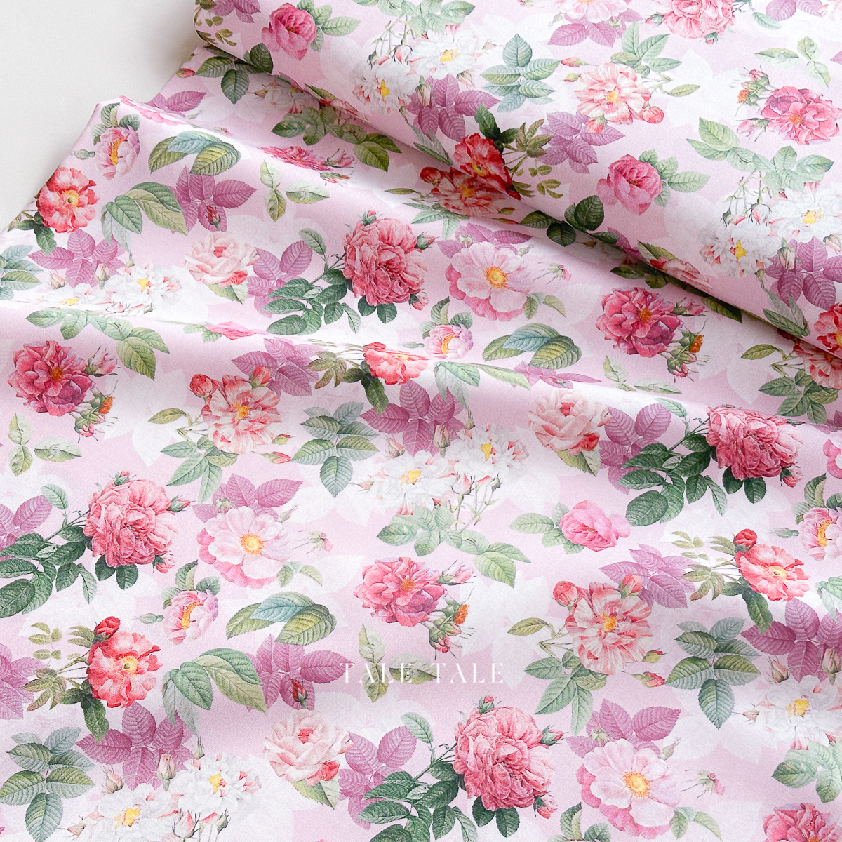 美國品牌棉布-花散芳華-粉-DDC11703-PINK-$215半碼-1