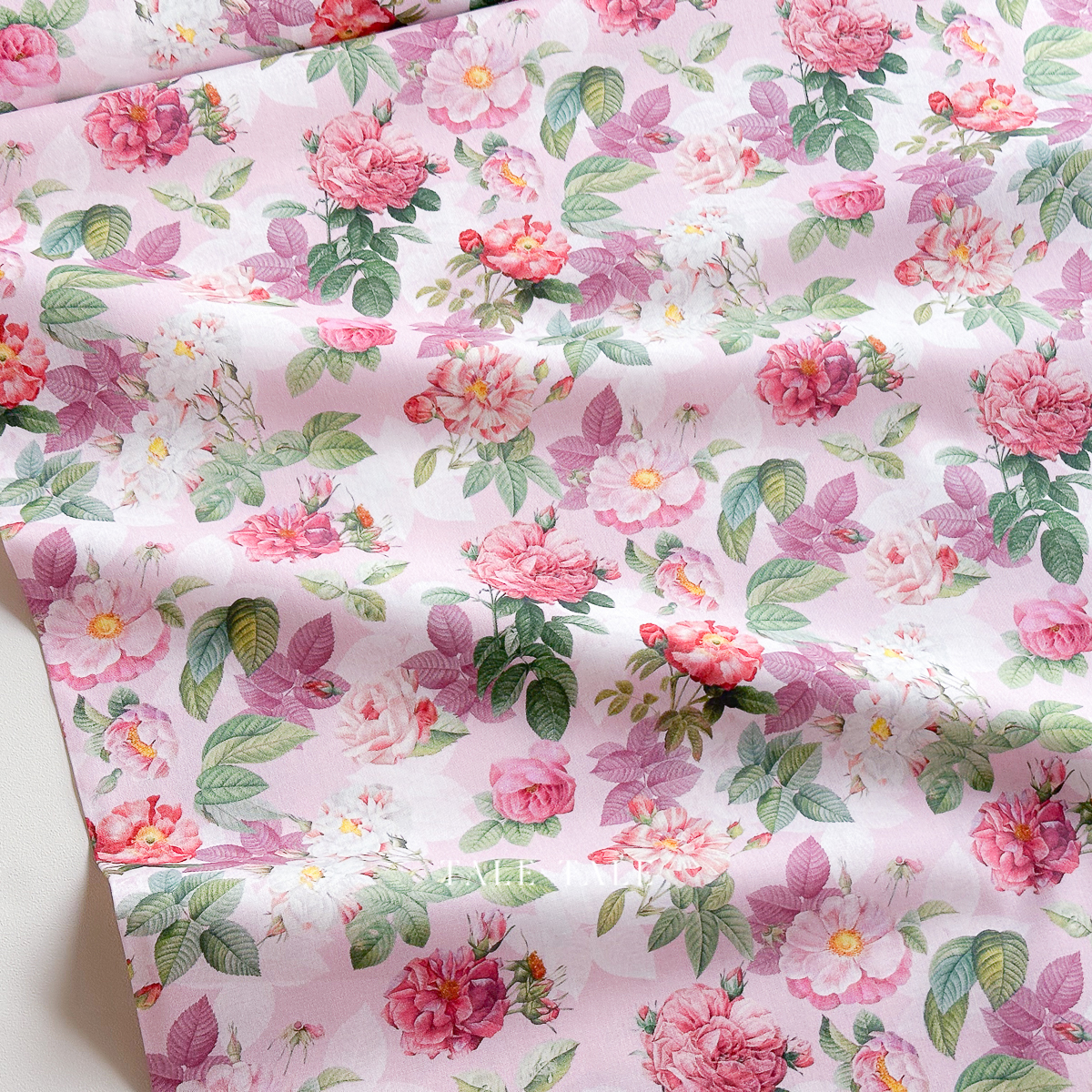 美國品牌棉布-花散芳華-粉-DDC11703-PINK-$215半碼-4