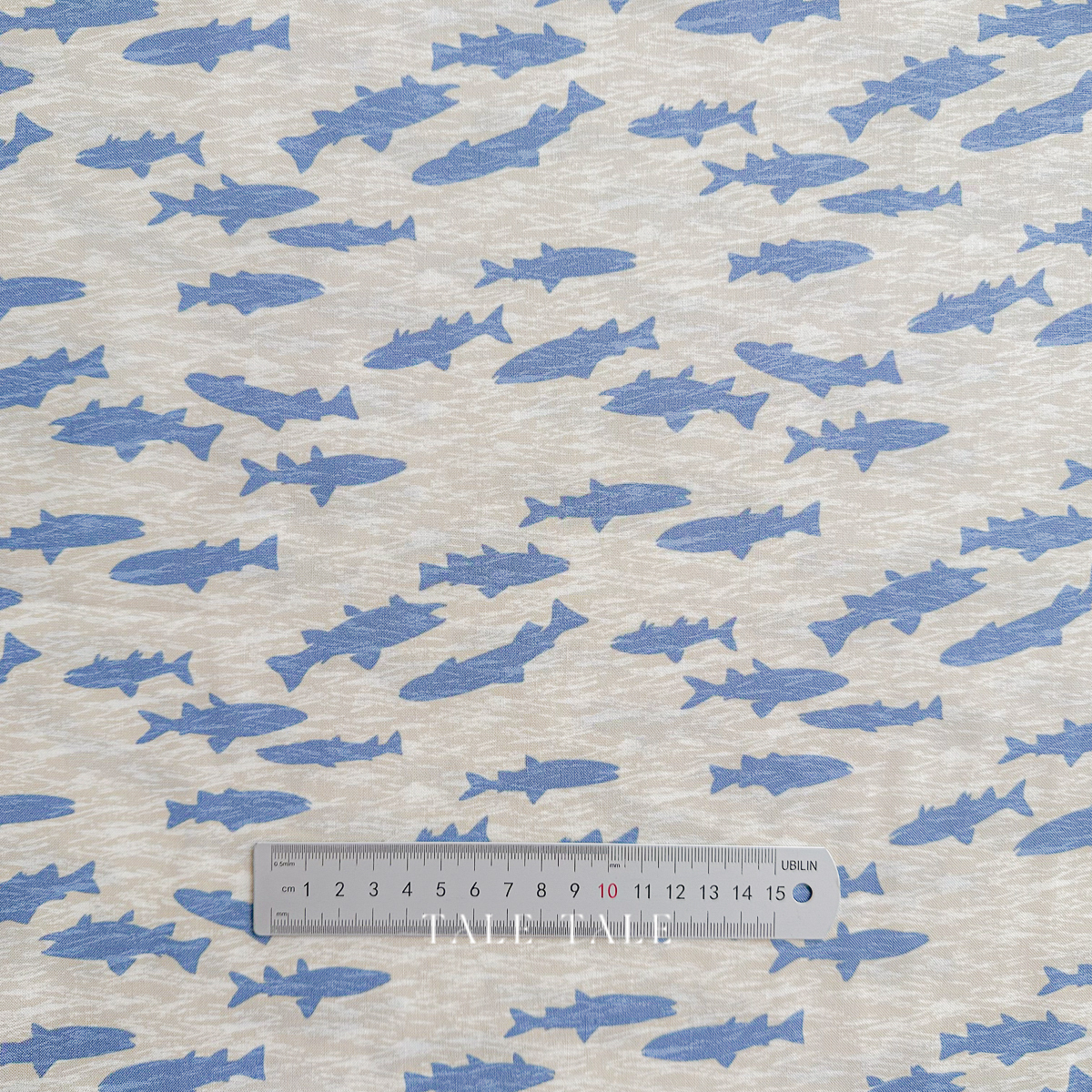 美國品牌棉布-魚群遨遊-米底 (0704快閃-30)-21765-141-5