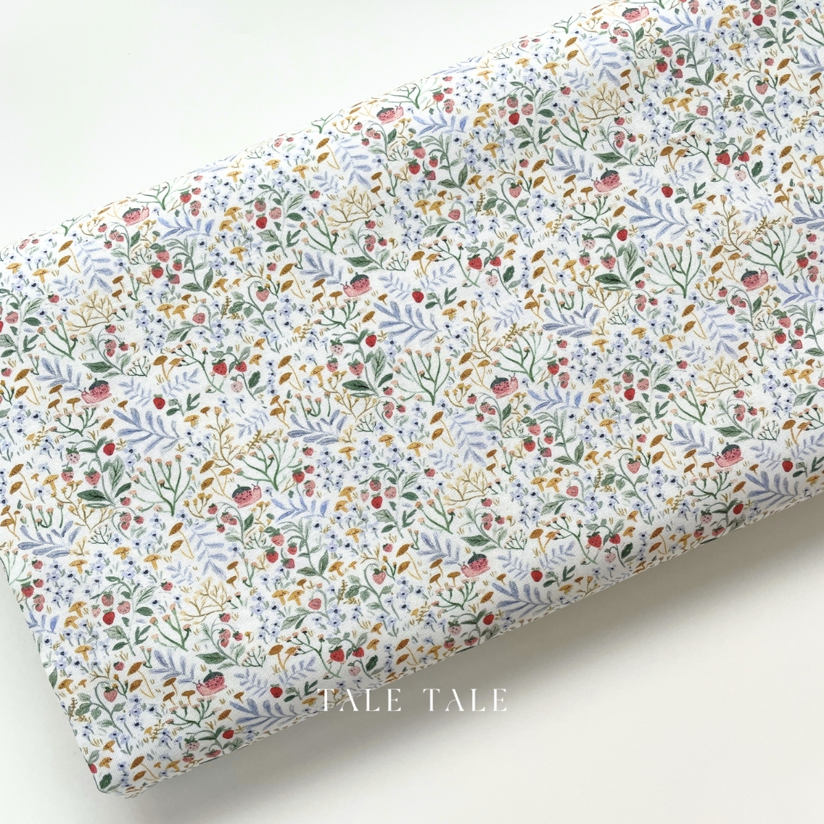 美國品牌棉布-草莓小蝸牛樂園-白-DCJ3074-WHITE-2