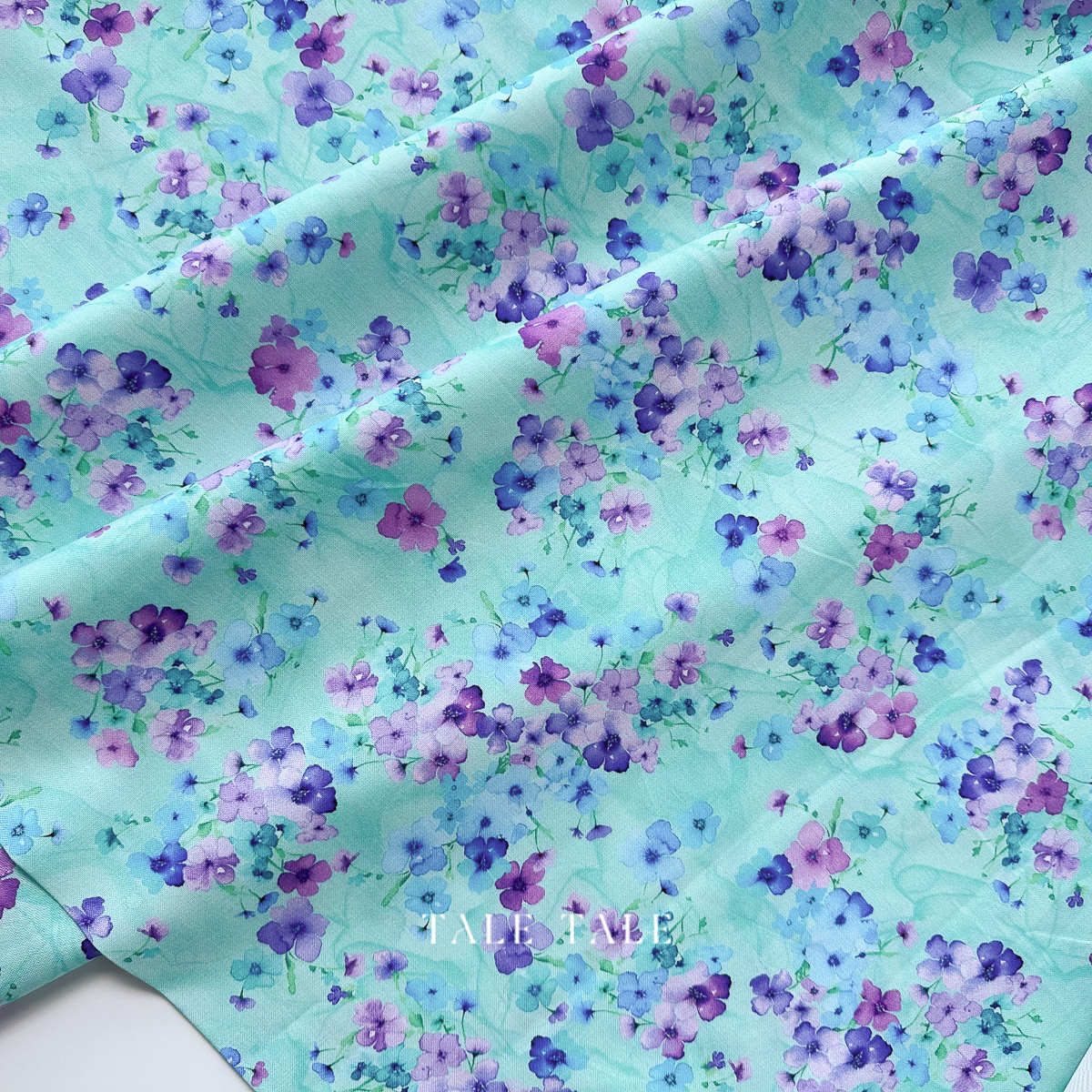 美國品牌棉布-清淺水香-FLORA-CD3584-AQUA-6