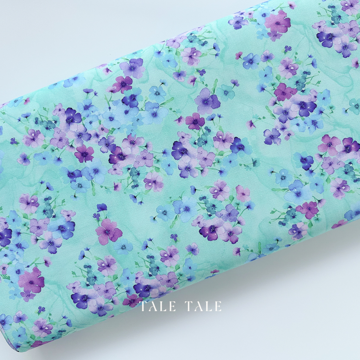 美國品牌棉布-清淺水香-FLORA-CD3584-AQUA-1