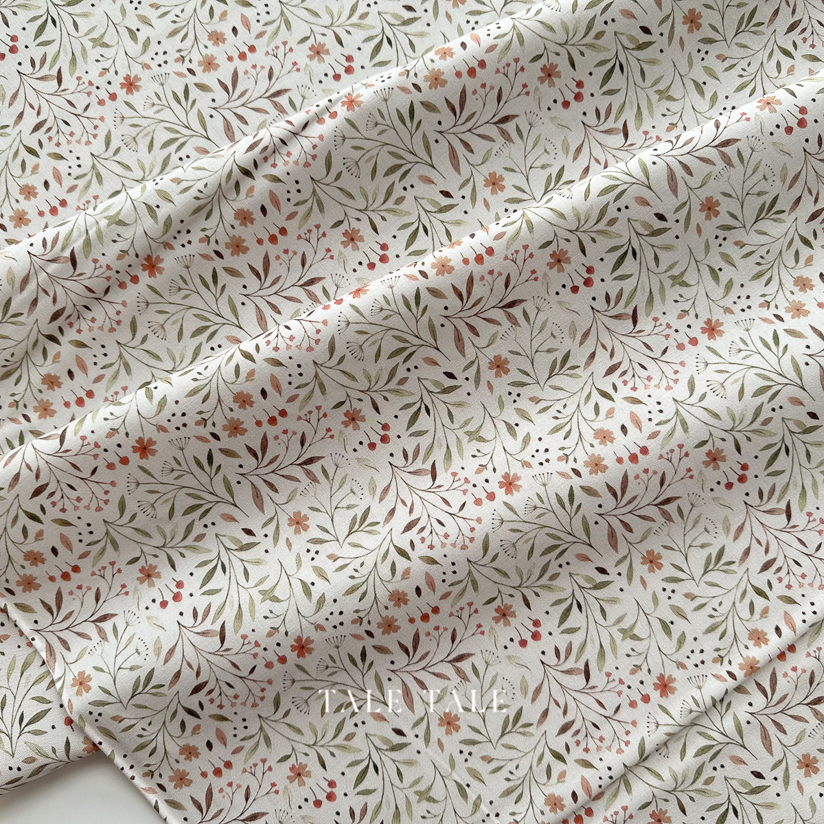 美國品牌棉布-淺酌沐花-STELLA-DNS3313-TAUPE-1