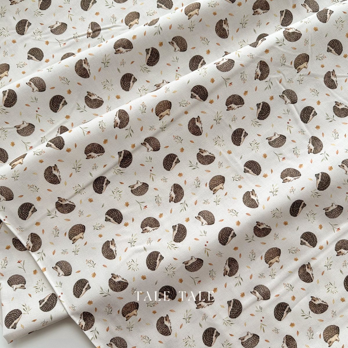 美國品牌棉布-沐林小刺蝟-STELLA-DNS3318-TAUPE-1