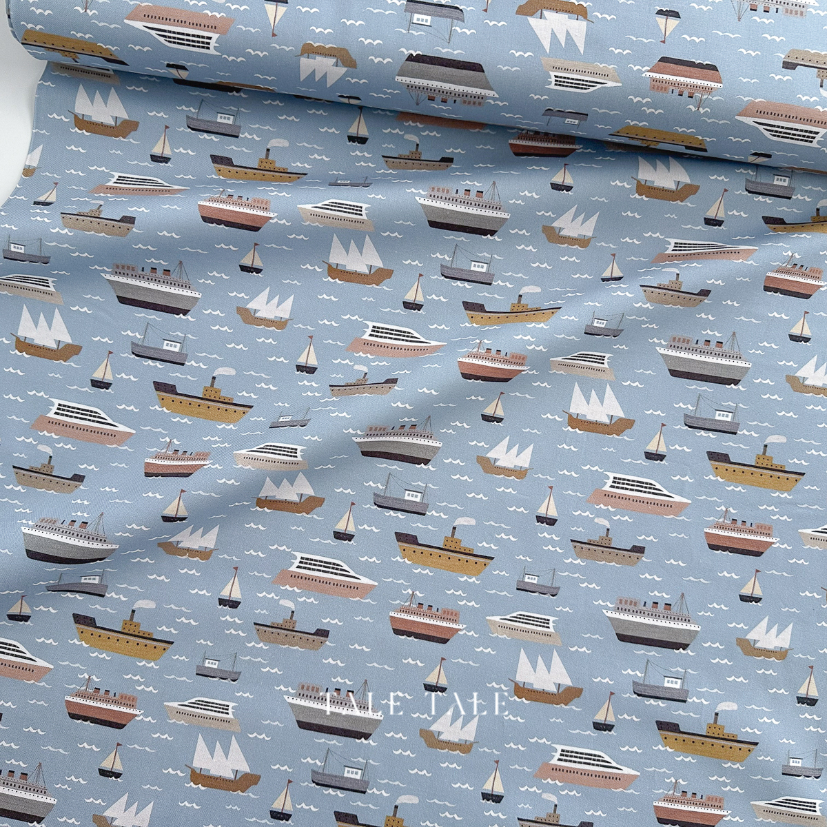 美國品牌棉布-大船入港-藍-STELLA-DLT3304-DUSK-7