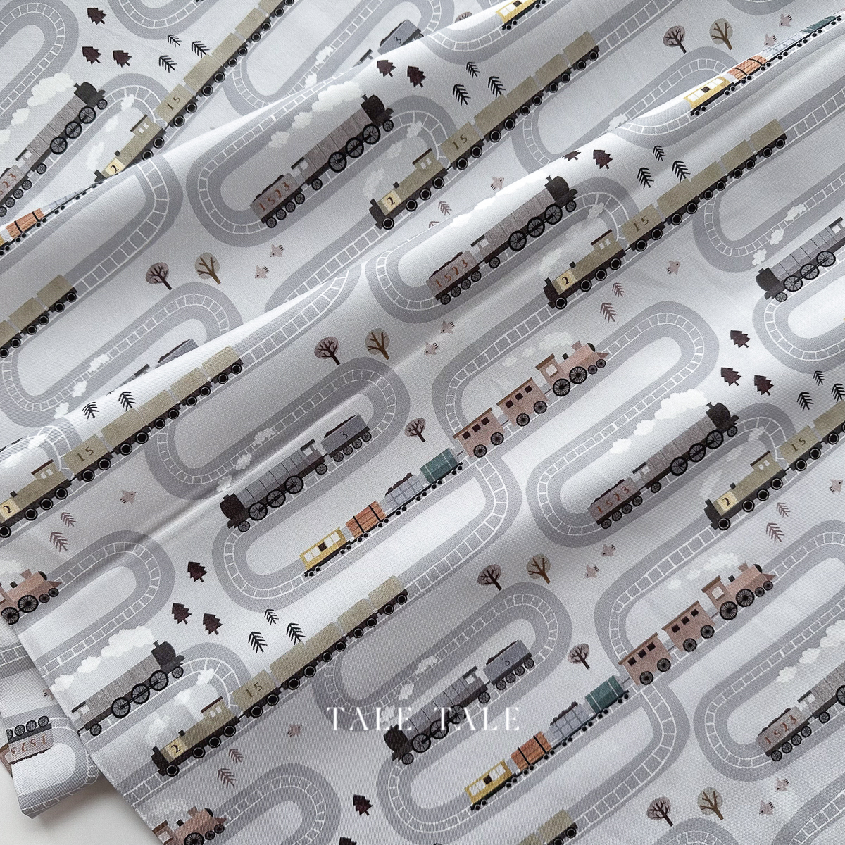 美國品牌棉布-火車鐵道-灰-STELLA-DLT3302-FOG-6