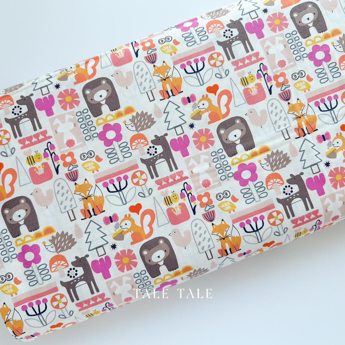 美國品牌棉布-可愛動物森林-白-HO500-WP1-2