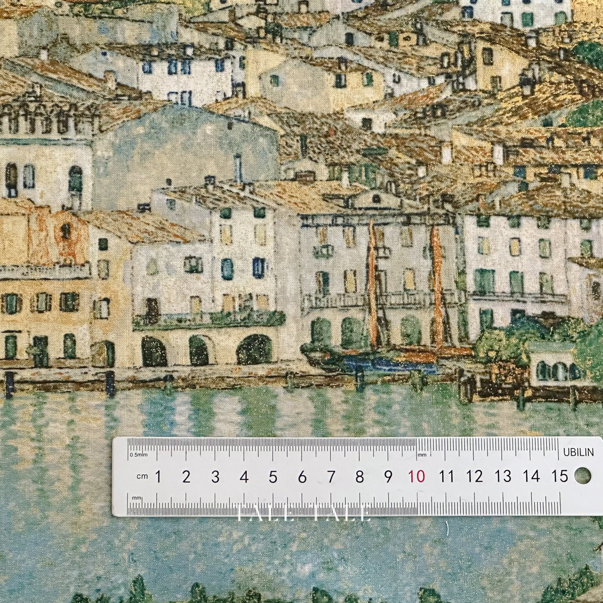 美國品牌燙金布-湖邊小鎮-SRKM-18656-73-$200半碼-1