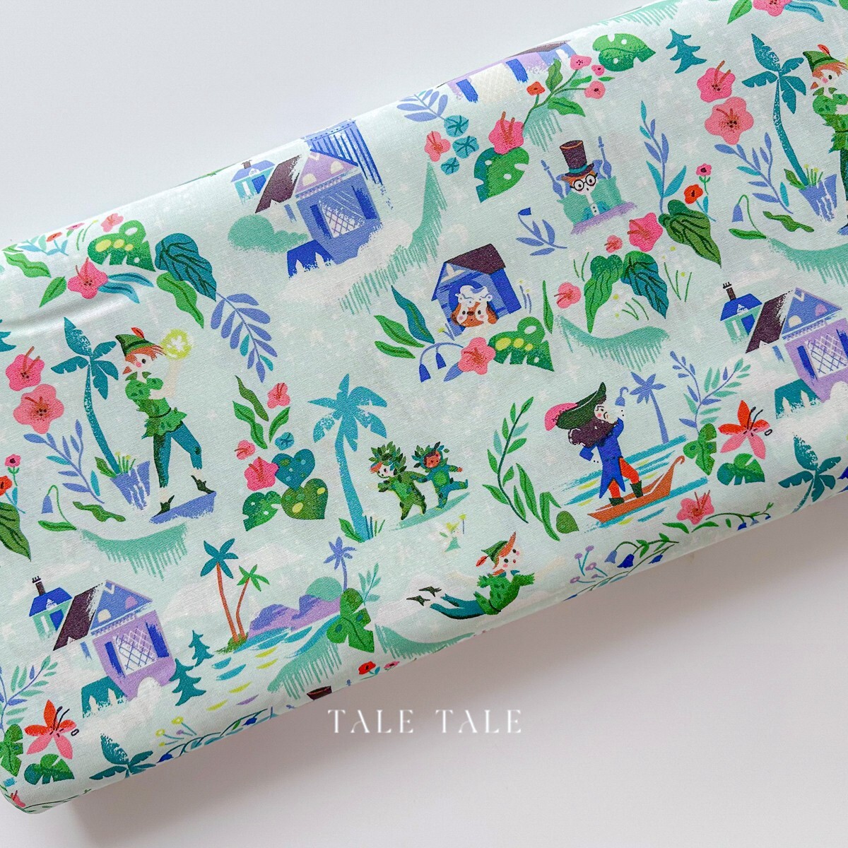 美國品牌棉布-夢幻島約定-迷霧綠-C15900-MIST-1