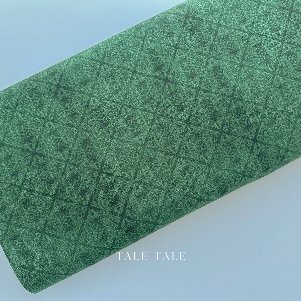 美國品牌棉布-陳舊菱紋-綠-30097-777-5