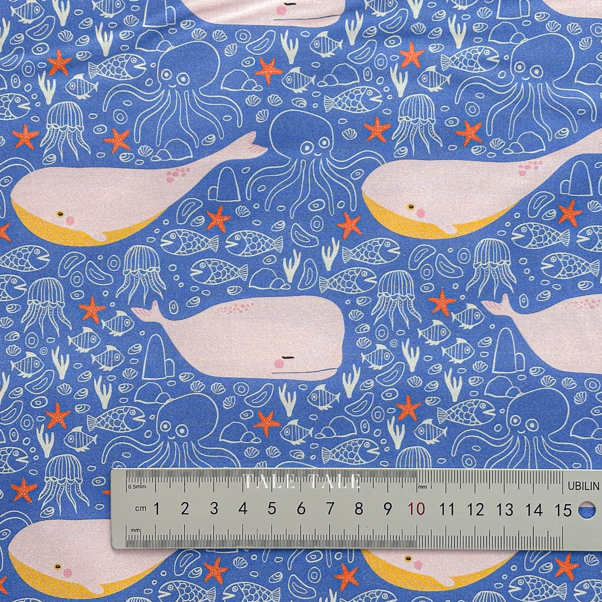 美國品牌棉布-幸運粉鯨-120-21927-$200半碼-7