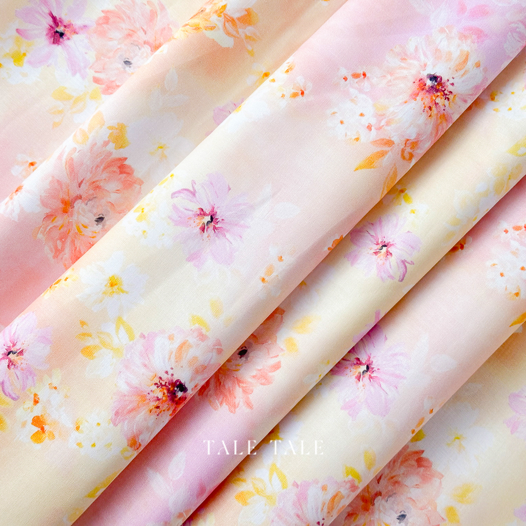 美國品牌棉布-晶瑩語夏-橘粉-029-PPET5312-MU-$210半碼-6