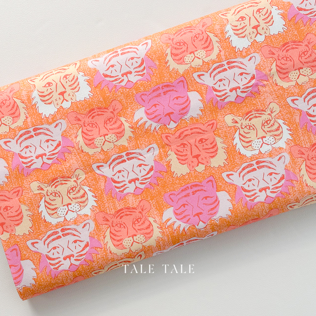 美國品牌棉布-虎來虎去-膚粉色-120-22341-$190半碼-3