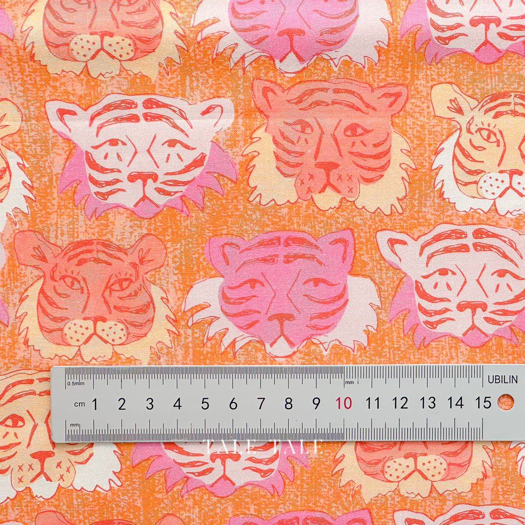 美國品牌棉布-虎來虎去-膚粉色-120-22341-$190半碼-1