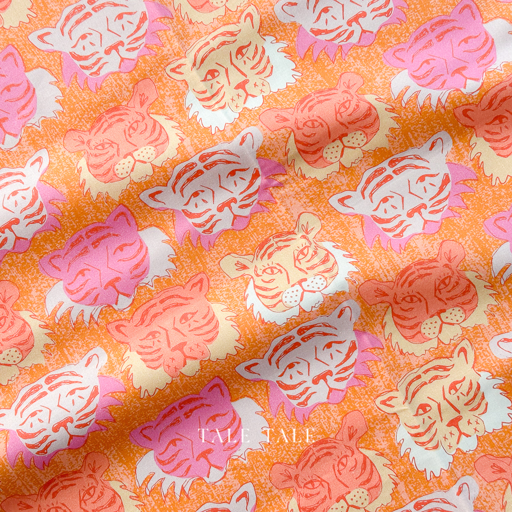 美國品牌棉布-虎來虎去-膚粉色-120-22341-$190半碼-4