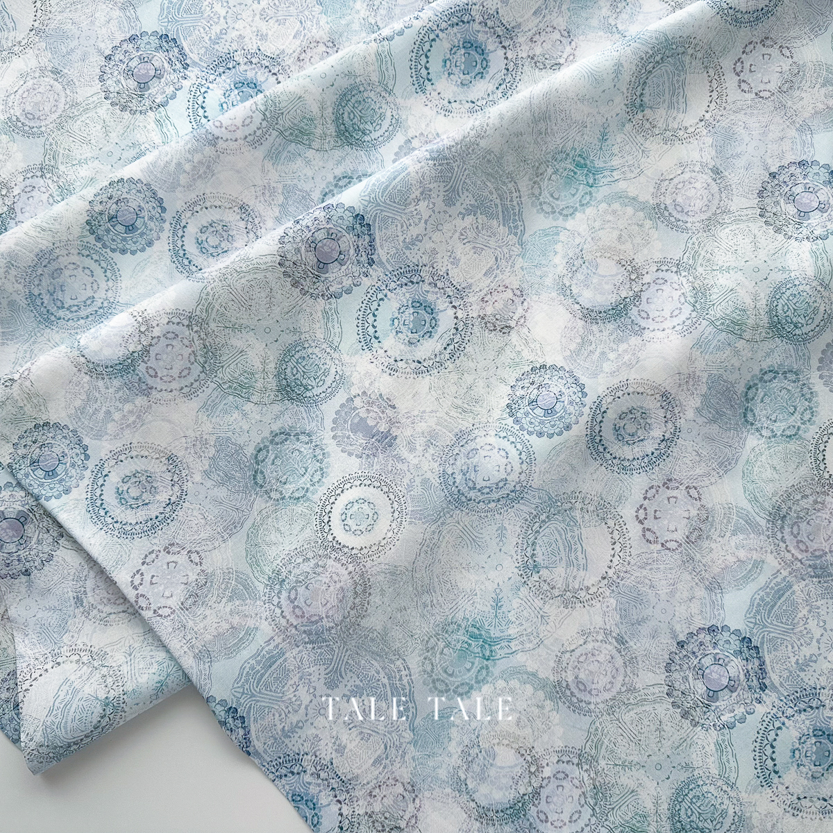 美國品牌棉布-寧花蕾絲-水藍-SRKD-23272-390-8