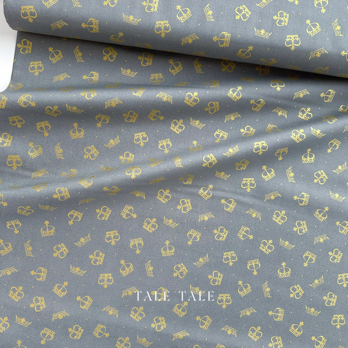 英國品牌燙金布-耀星之冠-灰-A762.1-4