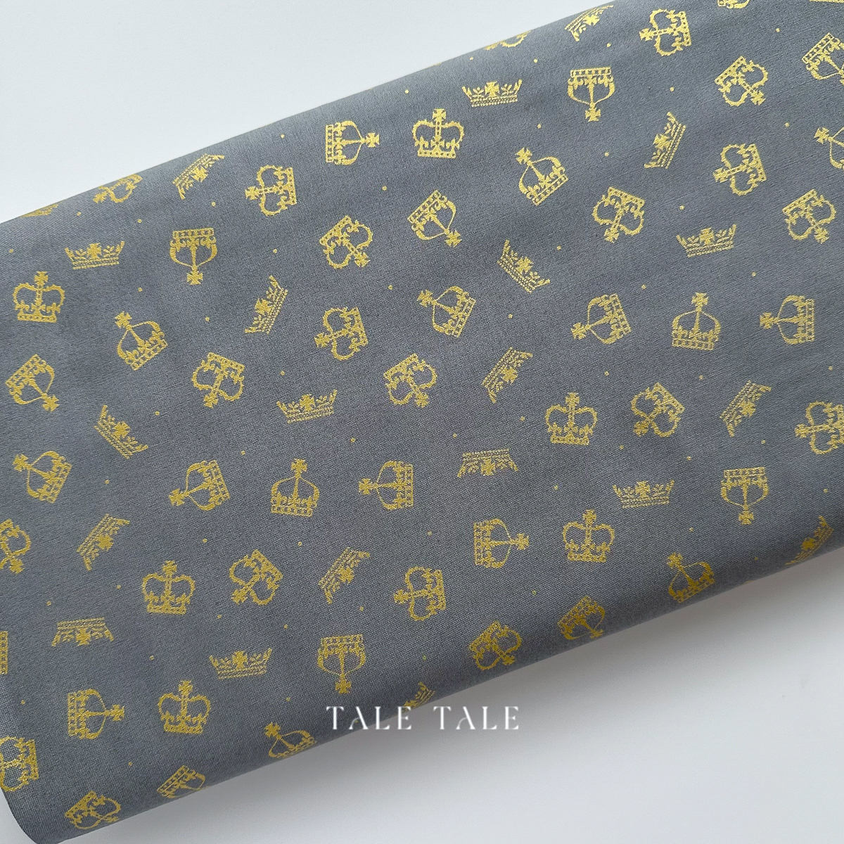 英國品牌燙金布-耀星之冠-灰-A762.1-2