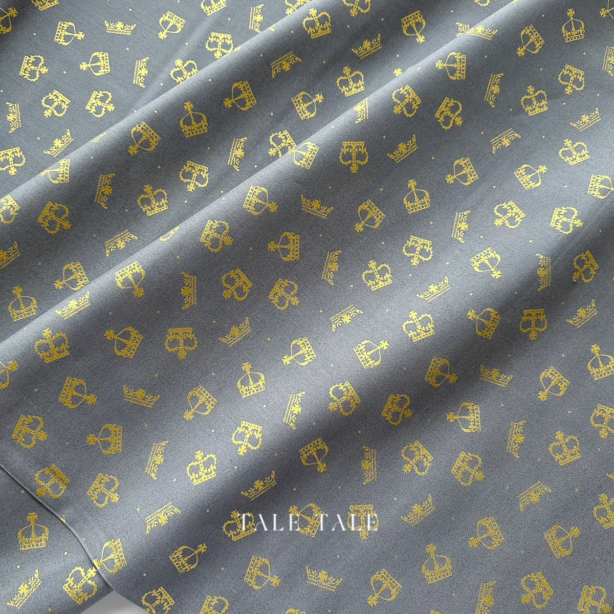 英國品牌燙金布-耀星之冠-灰-A762.1-3