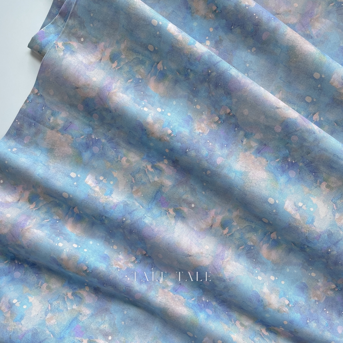 美國品牌棉布-迷霧雲染-TEXTURE-CD3897-BLUE-3