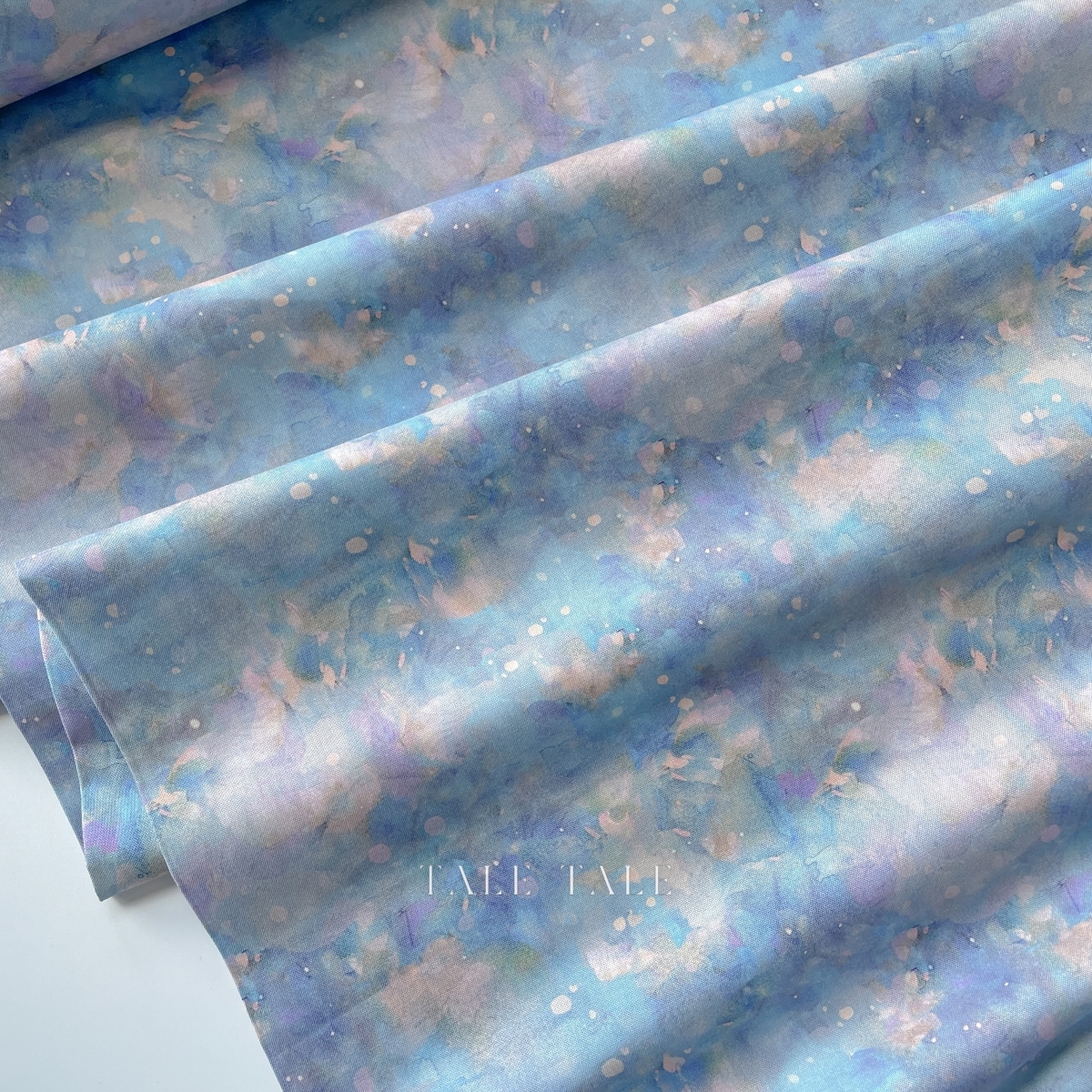 美國品牌棉布-迷霧雲染-TEXTURE-CD3897-BLUE-2