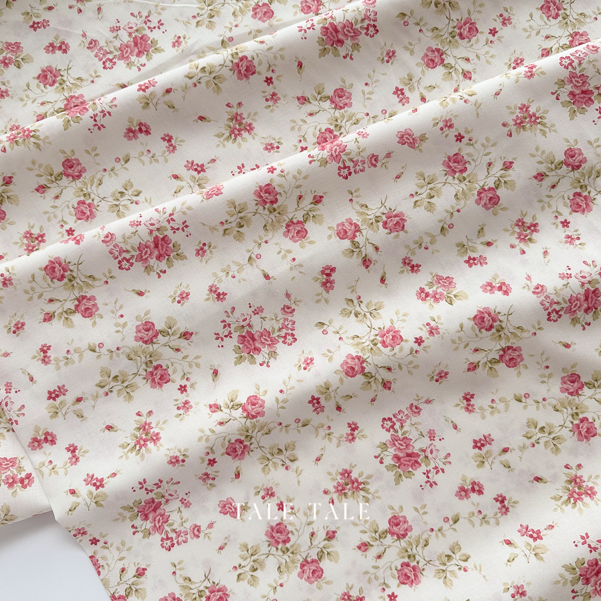 美國品牌棉布-飄花小語-米-Y4614-2-3