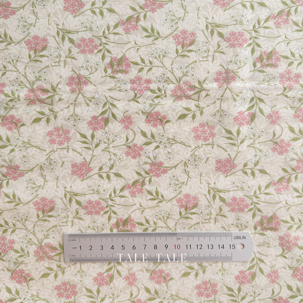 美國品牌棉布-威廉莫里斯-茉莉花-腮紅粉-PWWM059-BLUSH-6